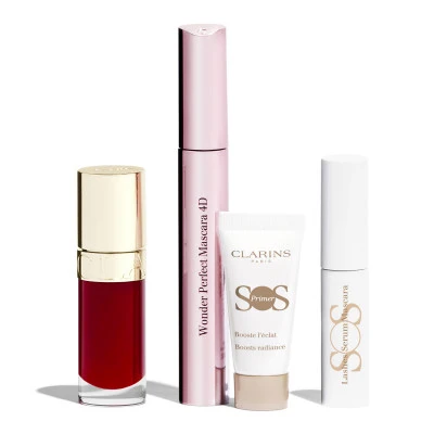 Clarins Coffret Lip Comfort Oil & Wonder Perfect Mascara 4D Coffret Maquillage 3 Clarins Coffret Lip Comfort Oil & Wonder Perfect Mascara 4D Coffret Maquillage – Image 3