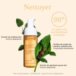 Clarins Mousse Nettoyante Peau Neuve Nettoyant Maquillage -Kapao Boutique mousse nettoyante peau neuve demaquillant 3