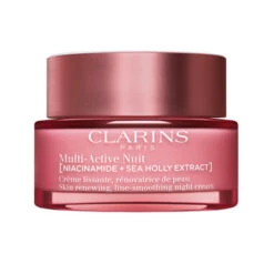 Clarins Multi-Active Nuit Crème Lissante, Rénovatrice De Peau – Toutes Peaux